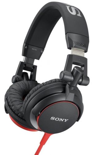 For Sony MDR-V55 Headphones Over the Ear / Black & Red 