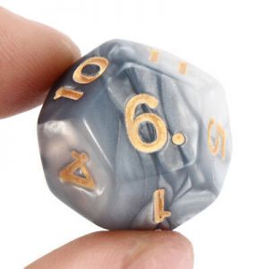 Nitay's goods D&D dice 7Pcs Set Acrylic Polyhedral Dice + Bag for DND RPG MTG Role Playing Board Game